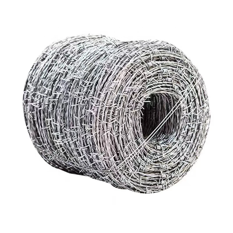 Factory Preferential Price Sale 50kg/roll Barbed Wire Fence 500 Meters Galvanized Barbed Wire For Farm