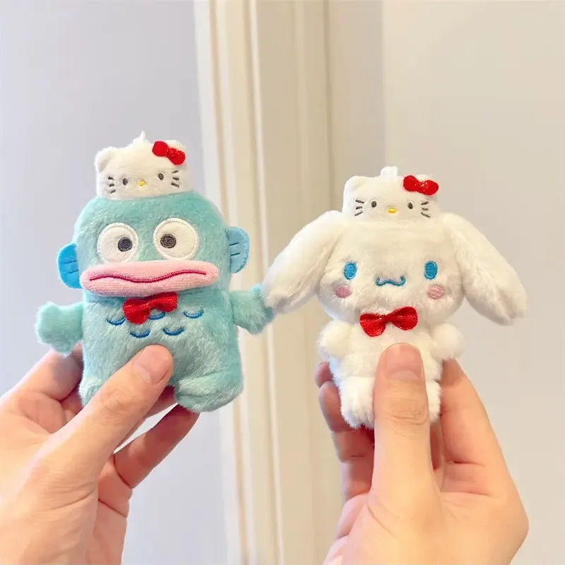 good quality sanrioed 50th anniversary series plush dolls kawaii anime melody kulomi bag pendant mini toy plush keychain