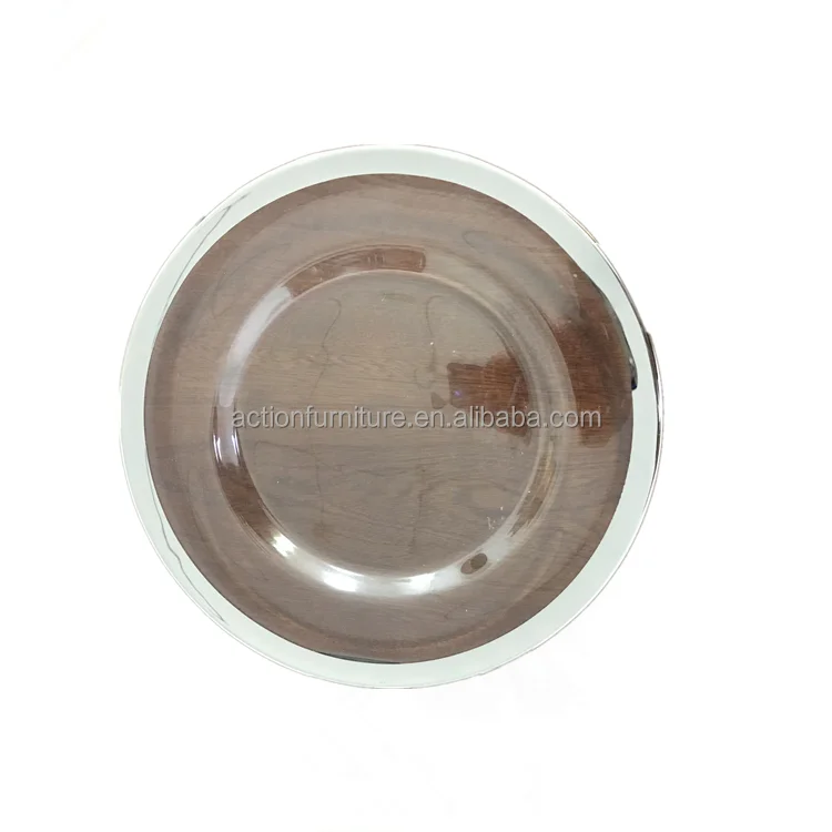 Household Durable Dinner Plate Glass Luxury Wedding Gold Rim Color Dubai Christmas Tableware  Dinnerware Sets Glass Dishes