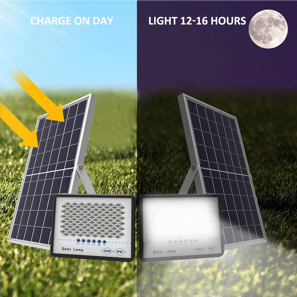 China Supply 3 Years Warranty China Factory High Brightness Outdoor Waterproof Explosion Proof Led Flood Lights Solar Powered