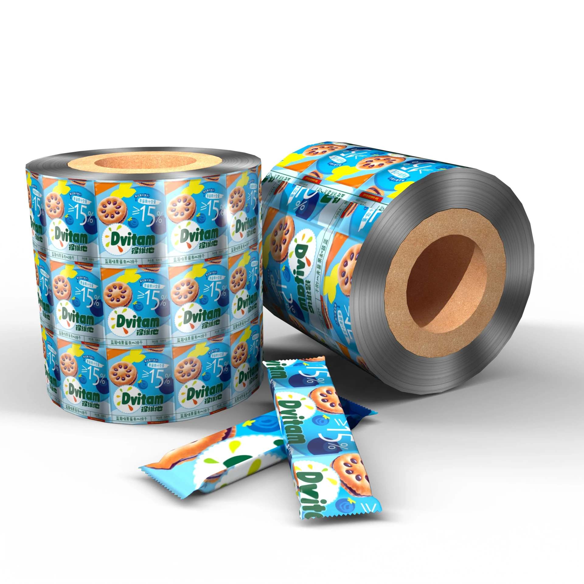 Food Packaging Film Roll Composite Layer Automatic Packaging Film Roll Plastic Packaging Candy Roll Film