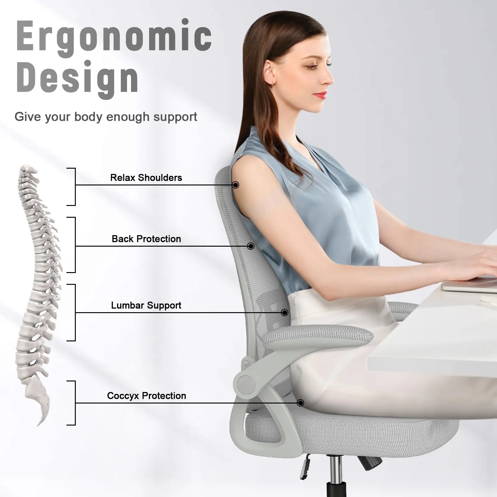 Factory Sales Luxury High Back White Swivel Ergonomics Executive Full Mesh Office Chairs Rolling Gaming Chair For Staff