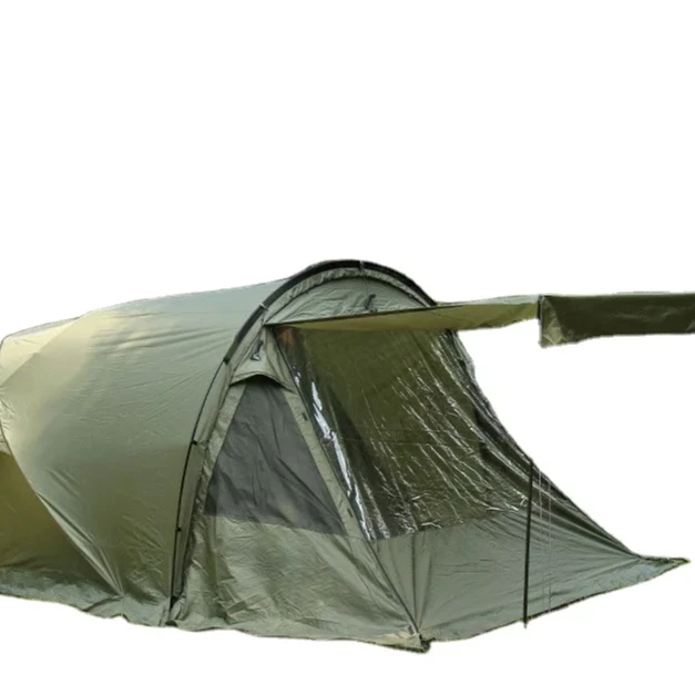 Outdoor tunnel shelter camping tent tube extended shape tent TC fabric sun shade