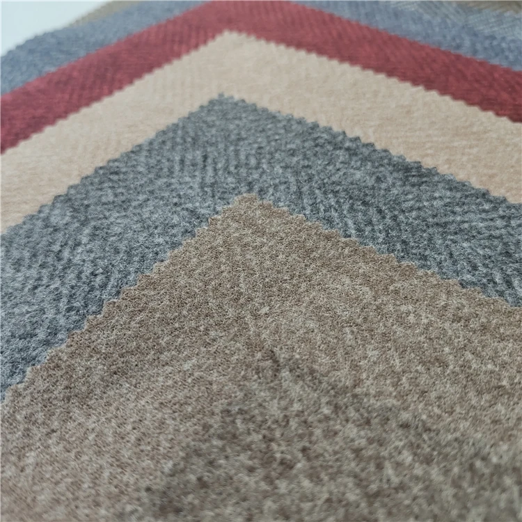 China design herringbone knit fabric polyester wool tweed fabric for coat pant men suit
