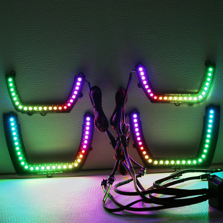 
New Products 2011 Dodge Charger Spec-D Waterproof Dream Color RGB Chasing Led DRL Boards 