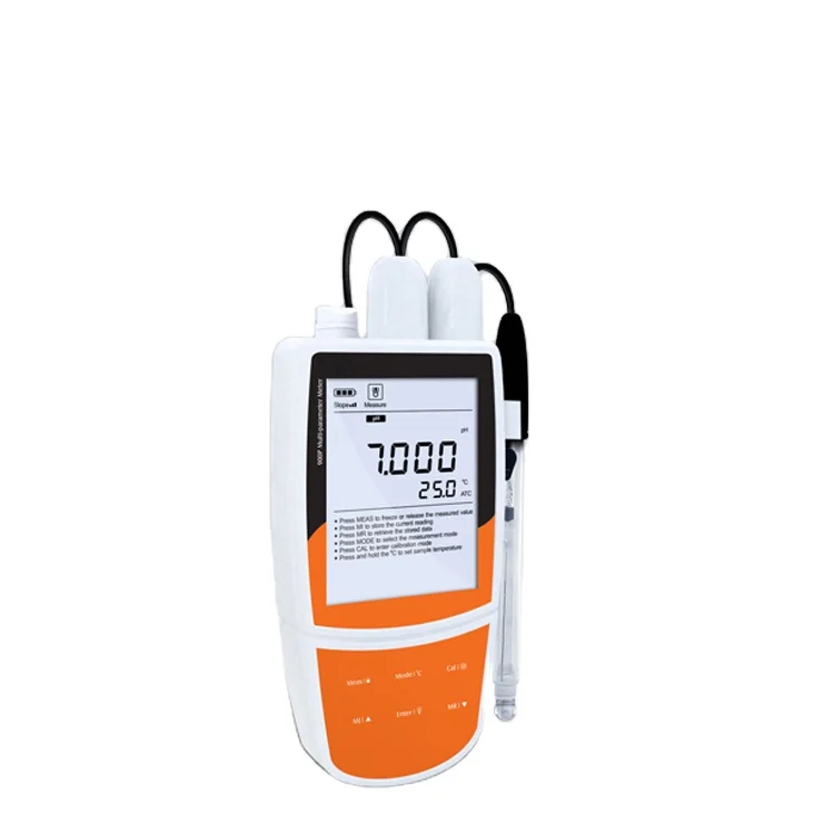 Bante902P Портативный 7 в 1 PH/ ORP/Проводимость/TDS/соленость/Удельное сопротивление/измеритель температуры Измеритель Качества Воды