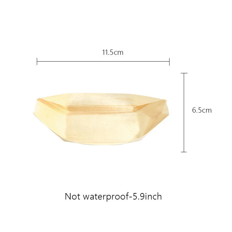 NEWELL Hot Selling High Quality Custom 3 4 5 inch Wooden Disposable Food Boats Sushi Plate