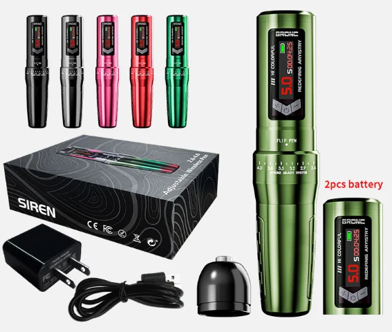 MICEYA 2 Battery Adjustable Stroke PMU Machine Custom Wireless PMU Permanent Makeup Machine for SMP and Tattoo