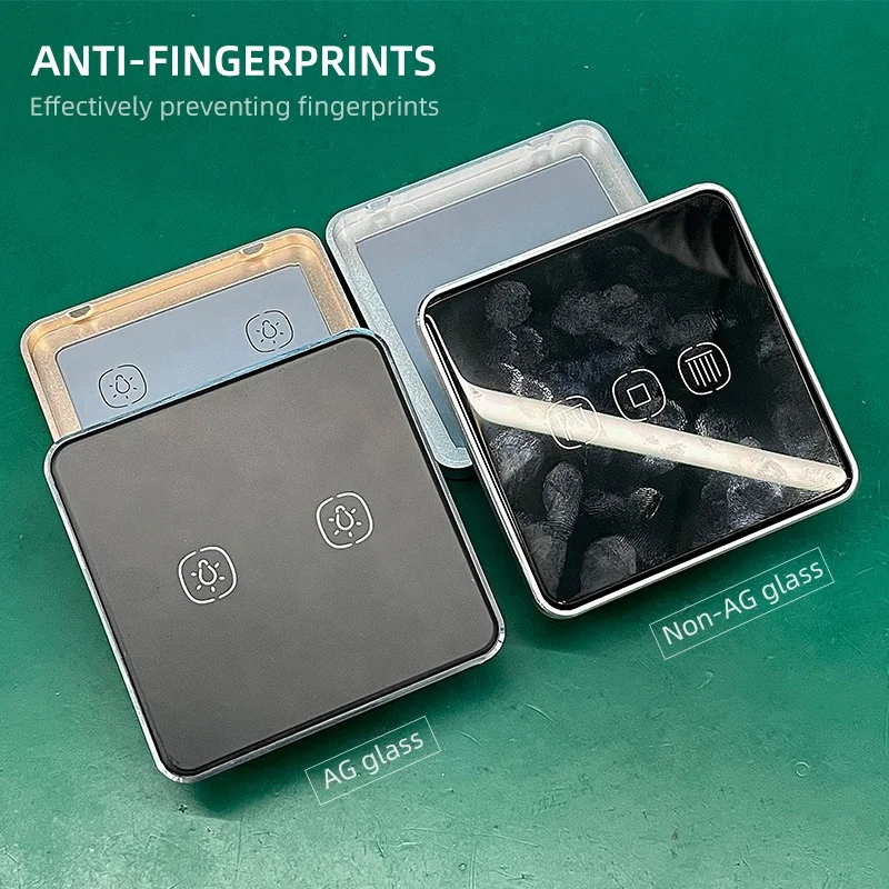 New AG glass touch switch EU 1/2/3/4 Gang wireless remote control switch Tuya ZigBee smart light switch