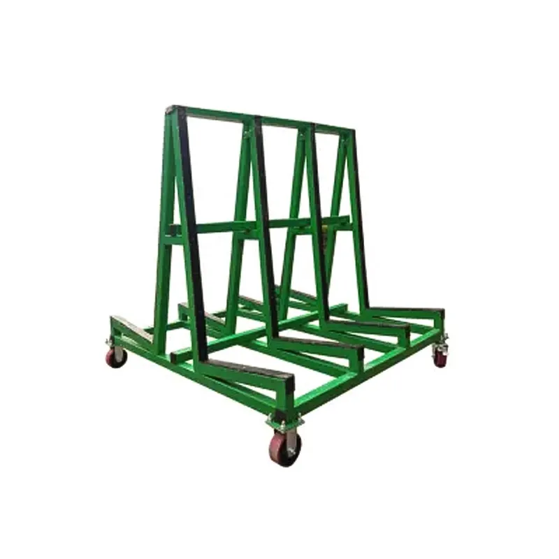 Fashional Glass Rack transport shelf Moving Glass Storage Rack