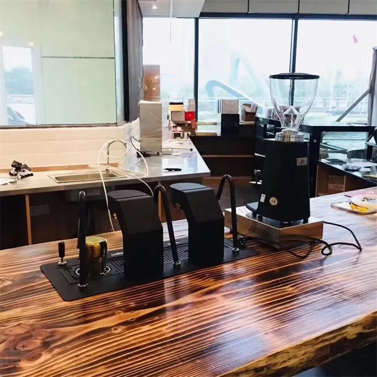 Коммерческое использование интегрированная итальянская полуавтоматическая настольная машина для приготовления кофе с тремя котлами