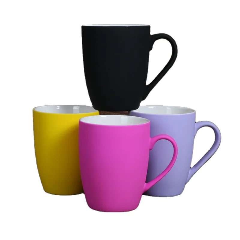 2022 hot sale high quality matte sublimation mugs customized color simple ceramic mugs