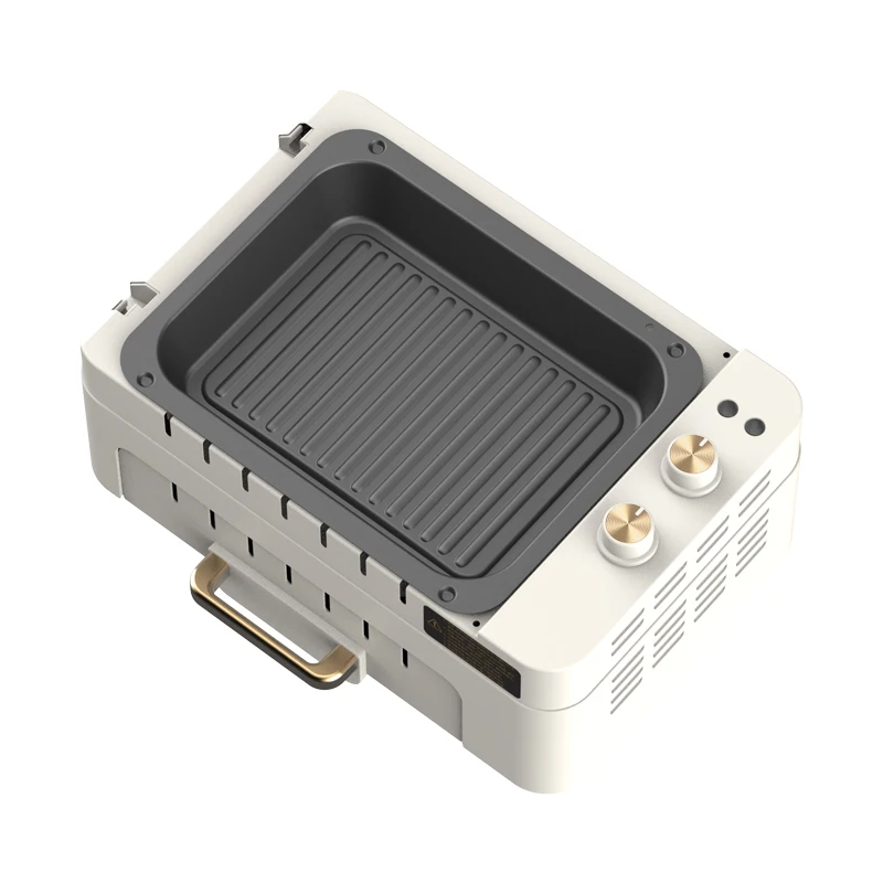 3 In 1 Electric BBQ Kebab Grill Machine Household Automatic Rotating Skewers Machine Indoor Smokeless