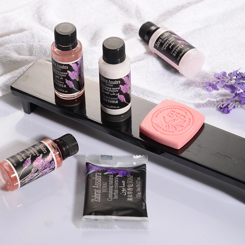 High Quality 5 Star Hotel Amenities Wholesale Private Label Shampoo Amenity Set For Hotel Supplies Bottle Packaging
