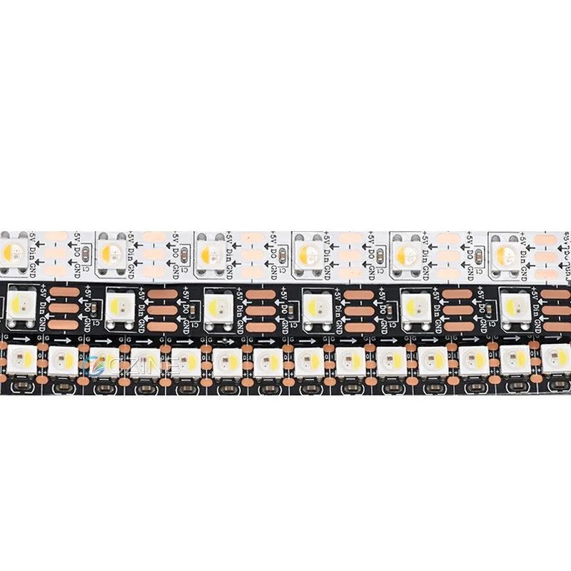 Светодиодные ленты Ws2812b Ws2812 Ws2815 Smart Rgbic Rgbw для автомобильного телевизора 5 м 10 в 12 В 24 Smd