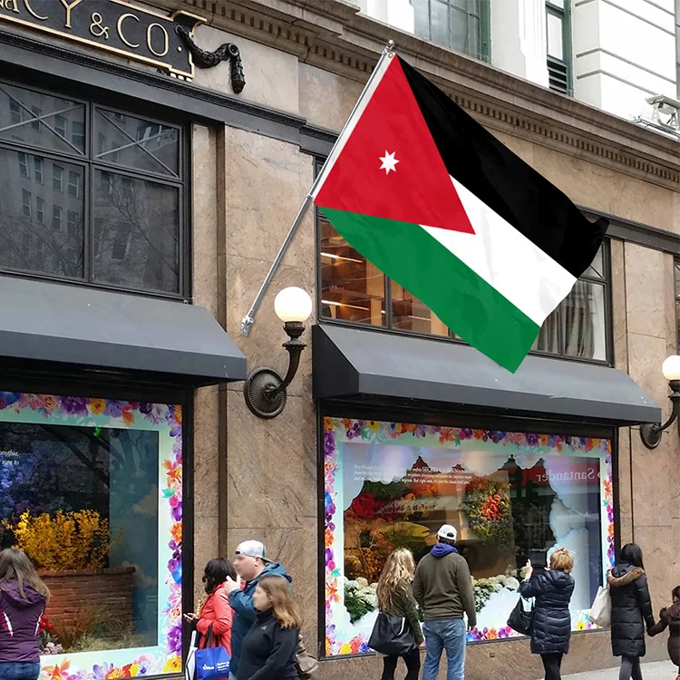 Заводская розетка полиэстер Jordan уличные большие флаги для предвыборных рекламных товаров