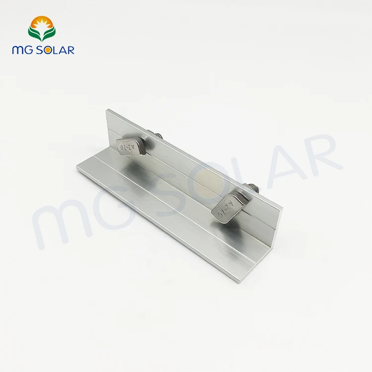 Solar System Rail Connector Aluminum Splice for Roof Rail Mount Connector Series