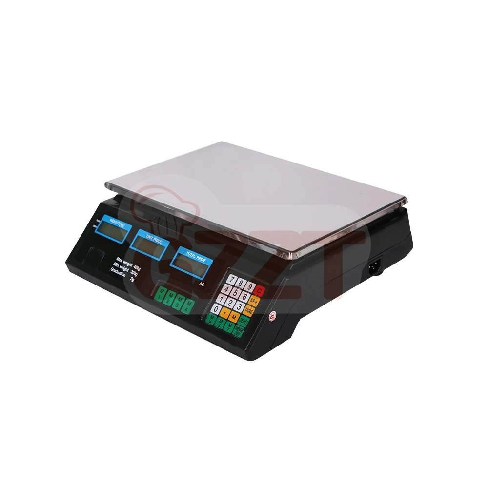 Top Quality Acs Electronic Price Computing Scales Digital Food Retail Scale Hot Sale 30Kg Pounds Unit Price Computing Scale