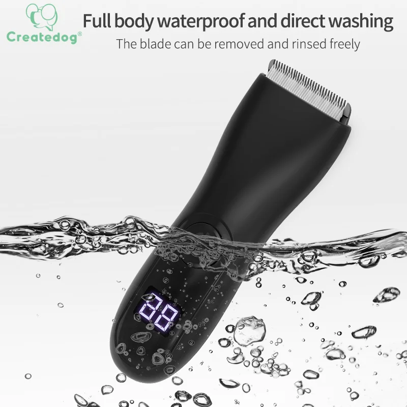 Amazon Best Safe Waterproof Wet Ceramic Blade Head Pubic Women Mens Body Arm Waist Electric Groin Hair Trimmer For Men