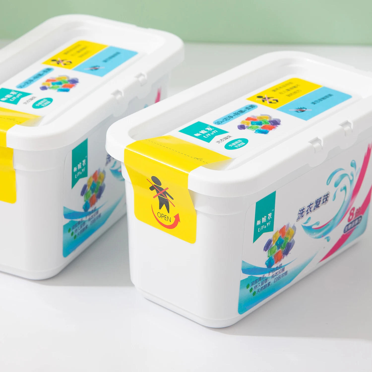 Original manufacture Detergent Pacs 80 Count Ultra Concentrate 8x Cleaning Power Hypoallergenic Plant-based Laundry Pods