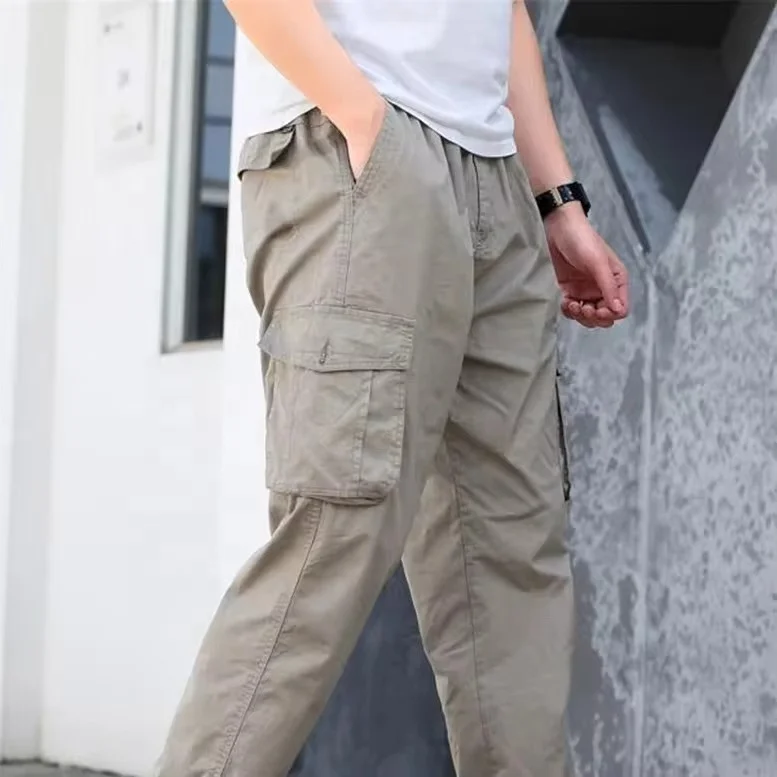 ECOACH custom cargo pants casual joggers multi pockets work wear trousers custom manufacturer high quality super comfy cargo pants