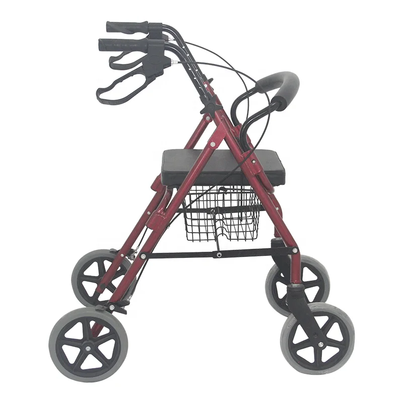 Factory price rehabilitation orthopedic rollator walker with seat