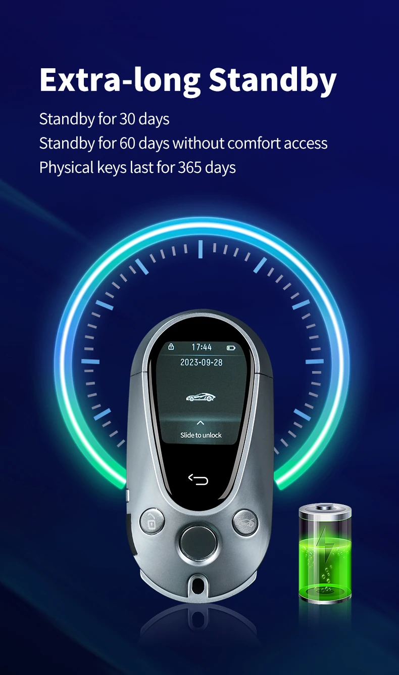 Luxurious LCD Screen Digital Smart Remote Car Key Multi language All in One Keyless Entry Auto Lock Unlock Car Keys