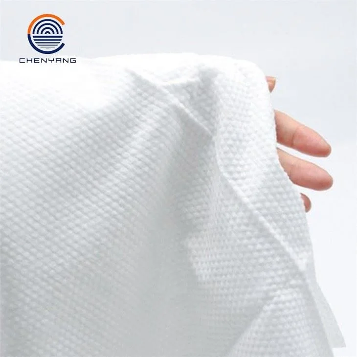 Pearl Pattern Cross Lapped Spunlace Nonwoven Jumbo Roll
