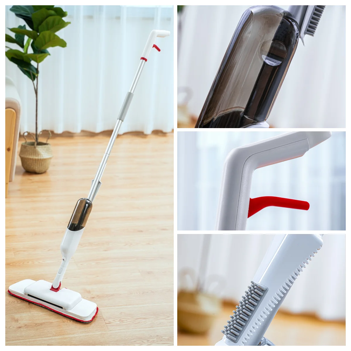 Hot Selling floor cleaning Water Spray Mop Healthy easy spray mop with microfiber mat Mop with Spray 360 rotation