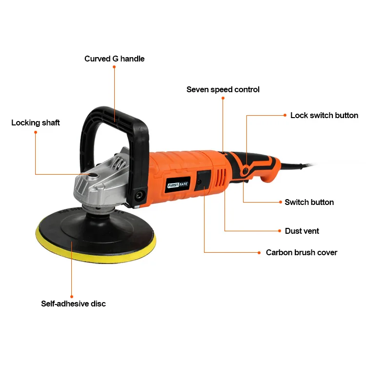 1200w Polisher Rotary Polishing Polisher Hand Electric Car Automotive Polisher For Car Detailing