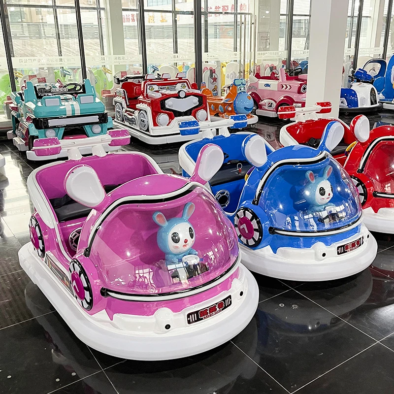 HAOJILE Factory Direct Rabbit Elfin Kids Bumper Car Electric Ride on Cars for Parent-Child for Amusement Parks