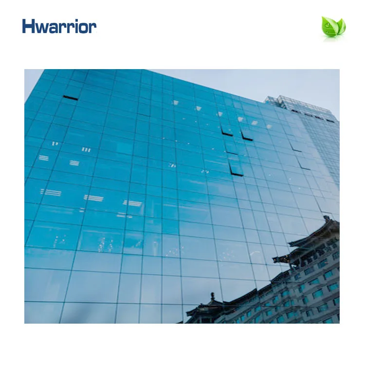 
2020 Hot selling easy to install exterior aluminum frame double glass curtain wall system office building factory sale prices 