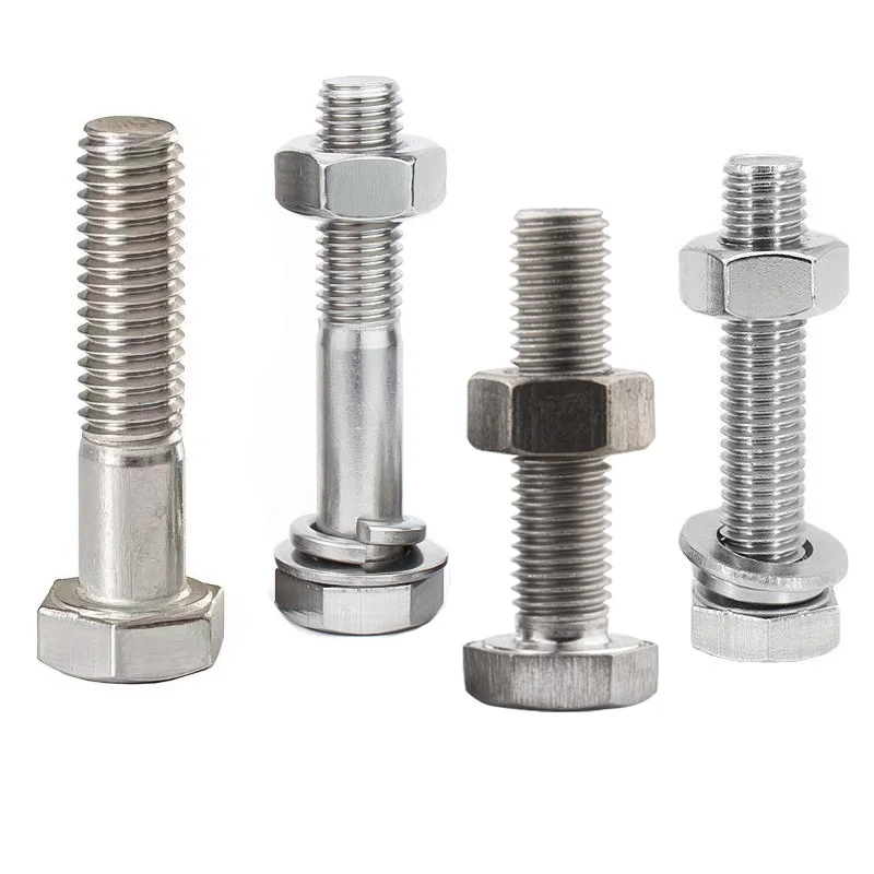 Stock factory price A2 A4 hex m8 18mm titanium bolt assortment stainless steel bolts and nuts