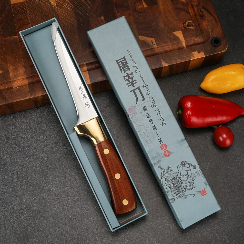 High Grade Stainless Steel Butcher Knife Full Tang Ergonomic Handle Design butcher supplies and knives tools boning knife