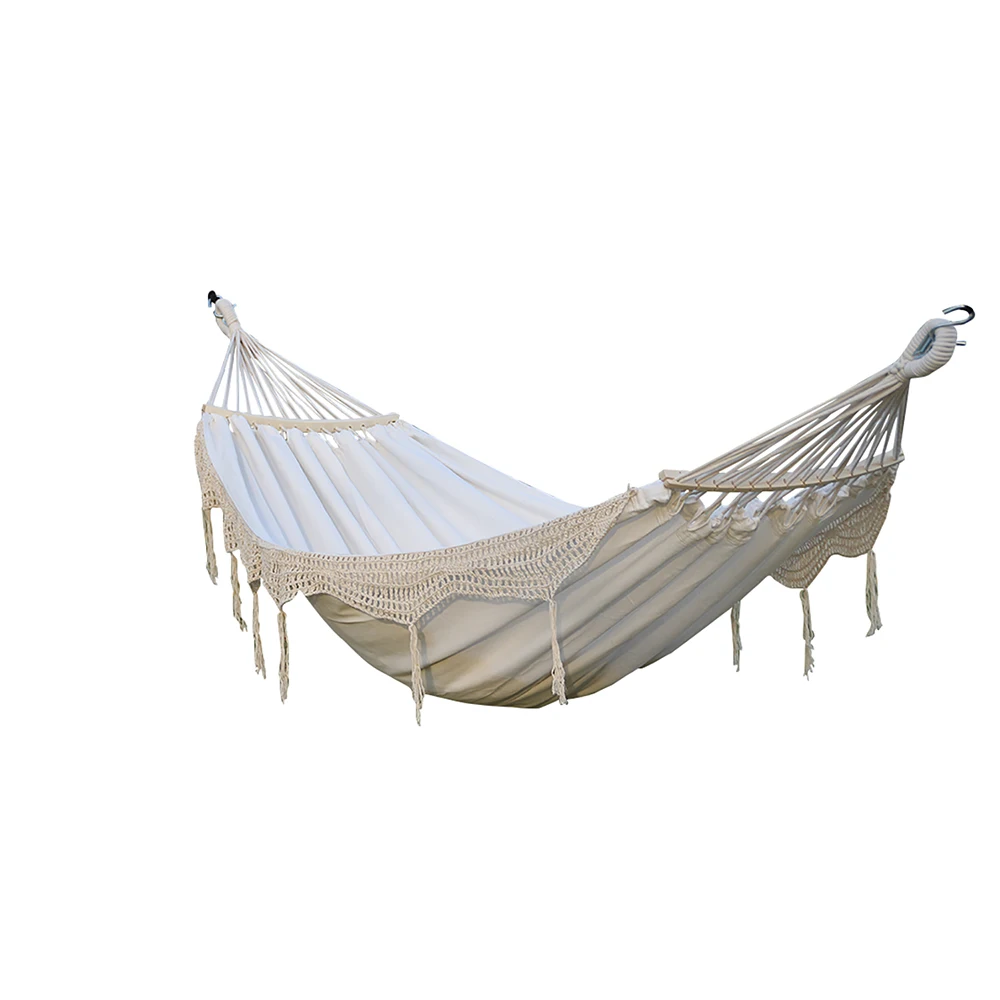 
 Лидер продаж, белый удобный гамак с кисточками для улицы и помещения, хлопковый качели-гамак, садовый гамак  