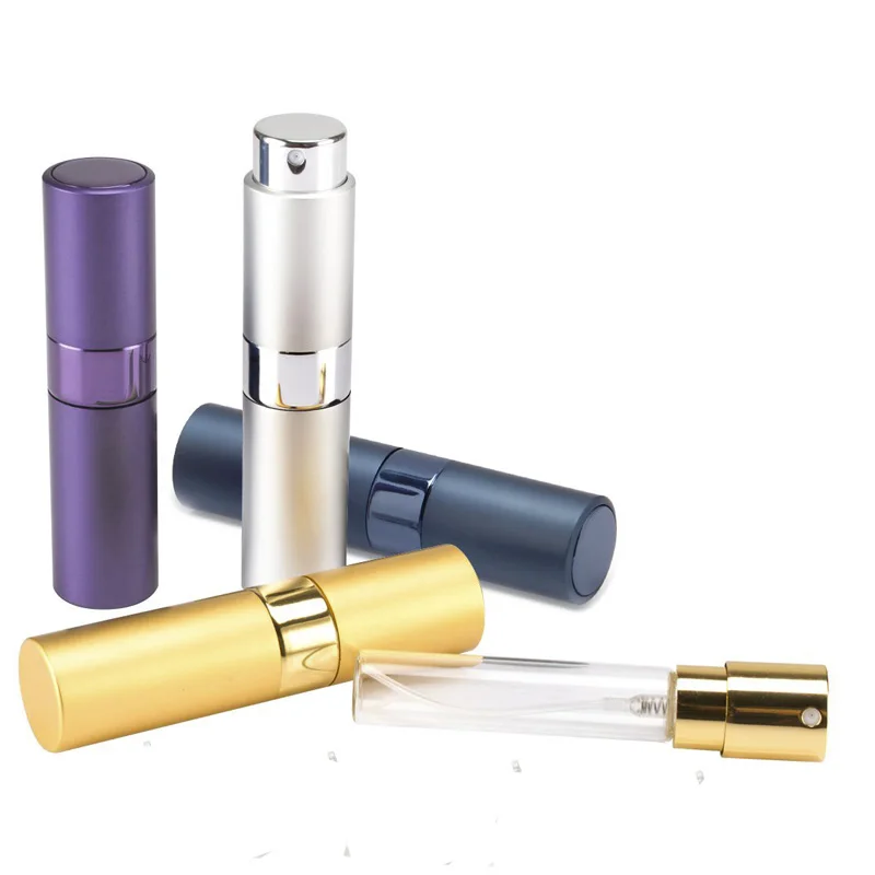 8ml 10ml 15ml Twist-Up Perfume Spray Bottles Portable Refillable Perfume Sprayer Atomizer