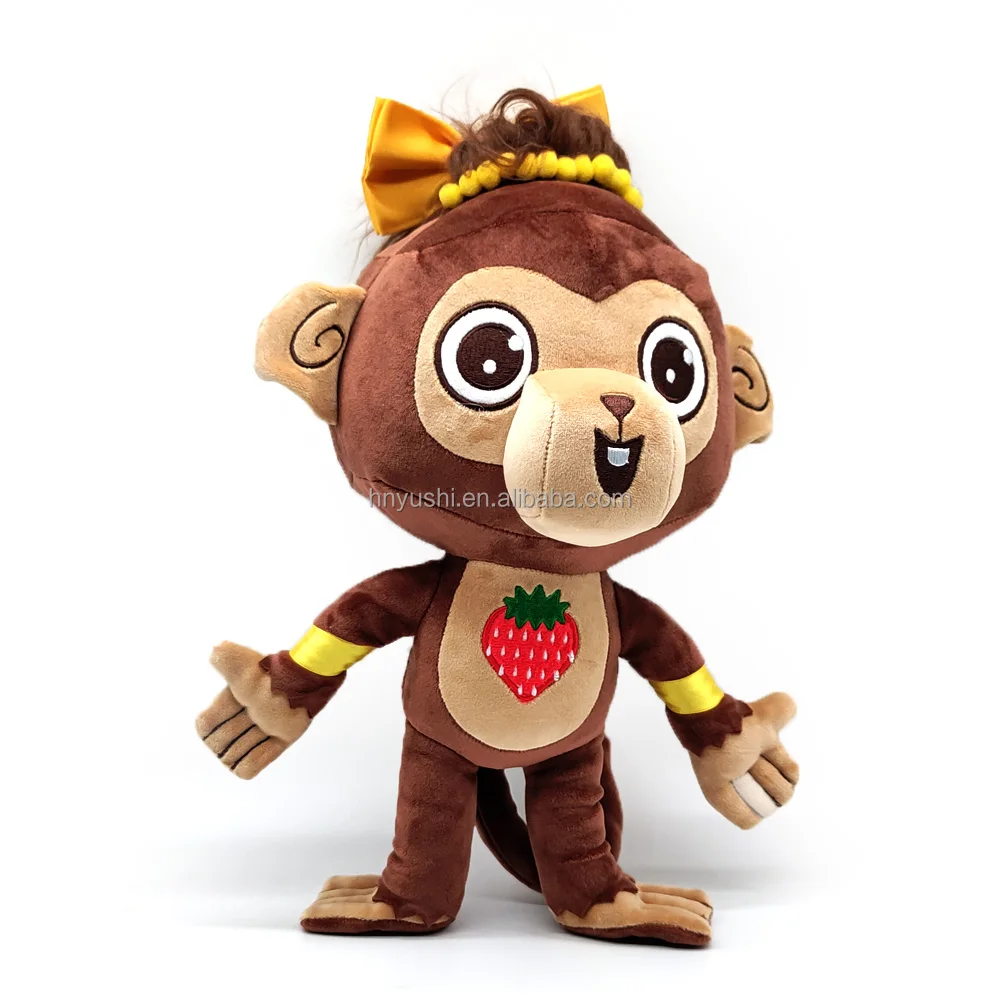 Professional High Quality plushie Custom Stuffed Animals Mascot Company Logo Anime Plush Toys Monkey Customization