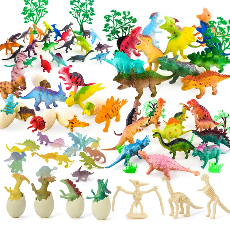 
A variety of mini plastic simulation children educational early childhood education model children dinosaur model toy 