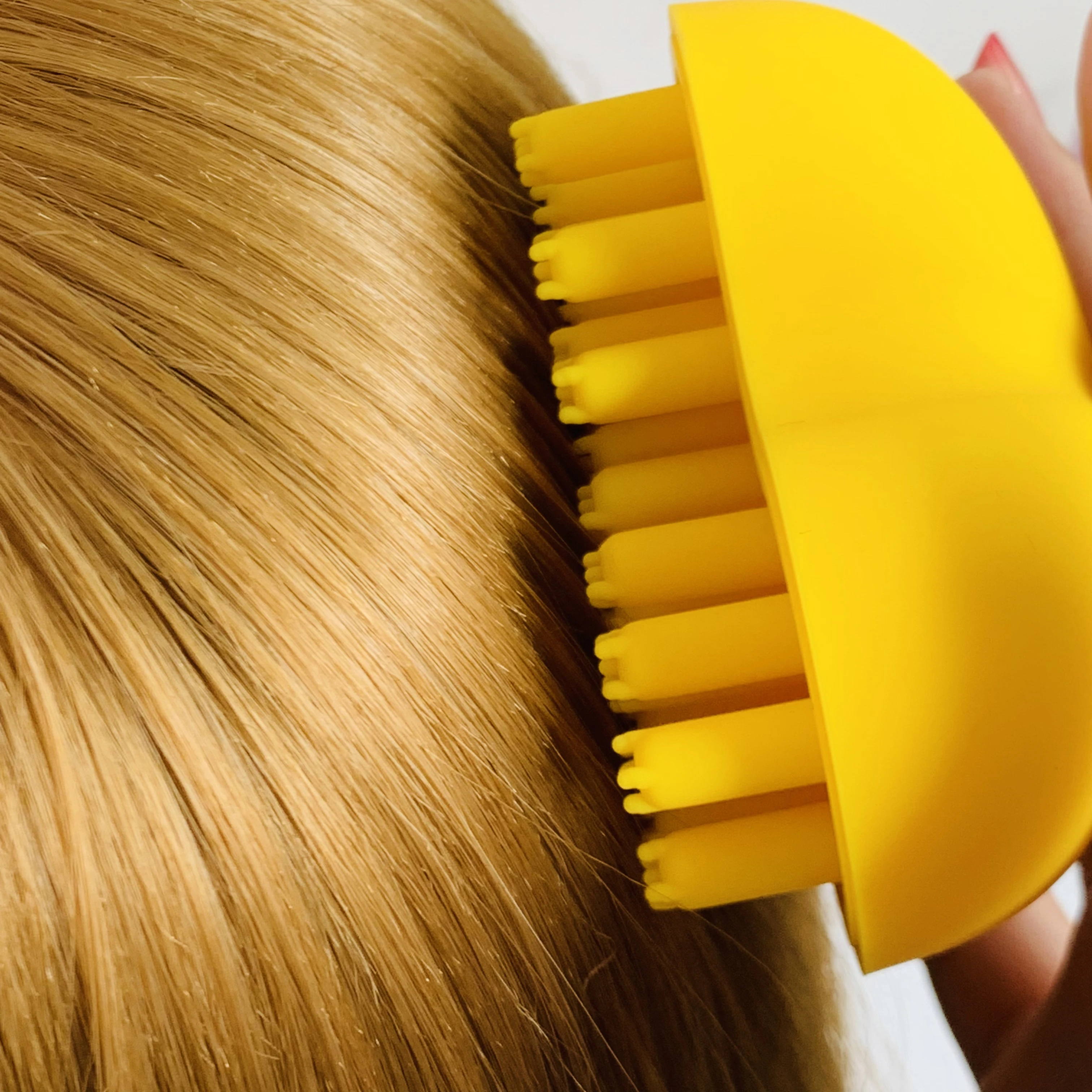 100% Food Grade Silicone Manual Scalp Brush Hand Massager Tools Comb