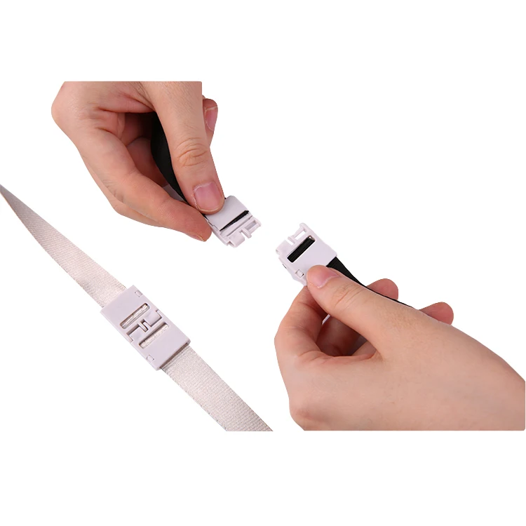 QORI Custom plastic playing card holder lanyard Plastic employee id card holder