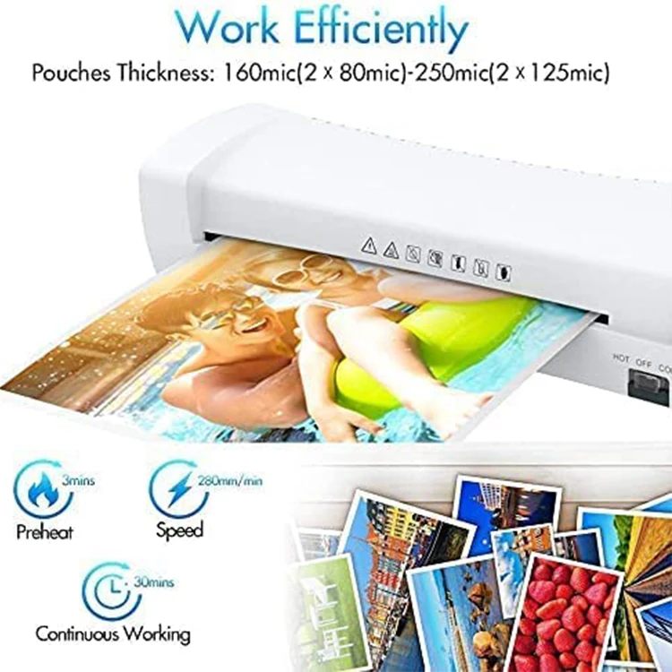 SL200 portable Laminator Machine  for office/school laminator Hot and cold laminating for different usage