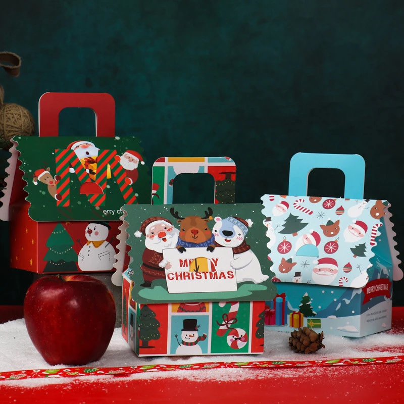 Custom High quality Wholesale disposable Christmas Cardboard Paper Gift Packaging  Box for candy Christmas small gift box