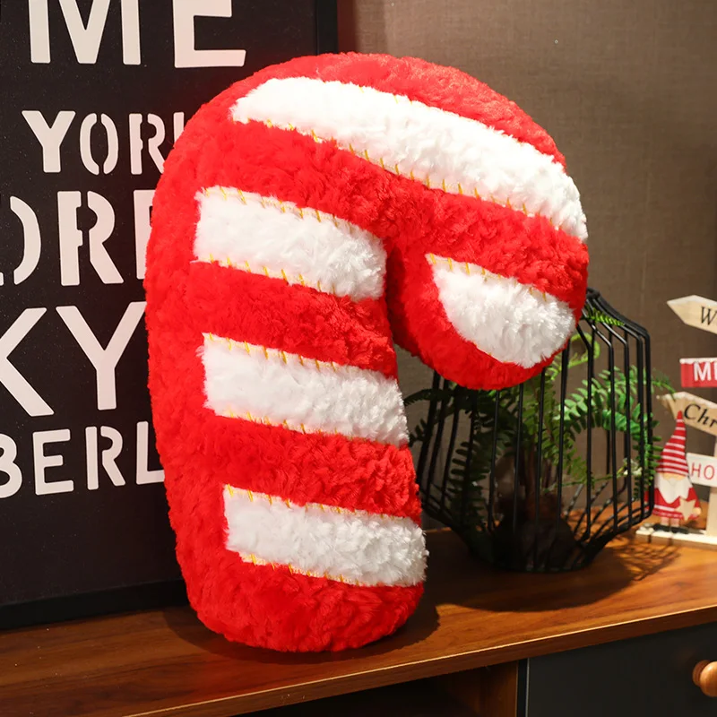 Christmas Throw pillows Elk Garland Candy Crutches Comfortable soft plush pillows Christmas gifts