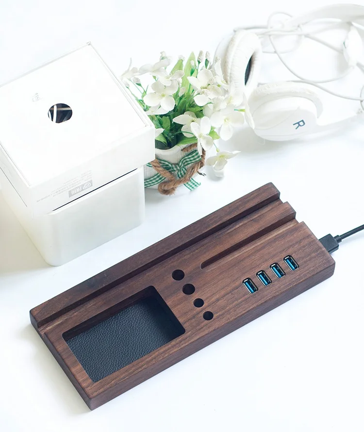 New design Office Super Wood Desktop Organizer Board Pen Cellphone Stand Organizer