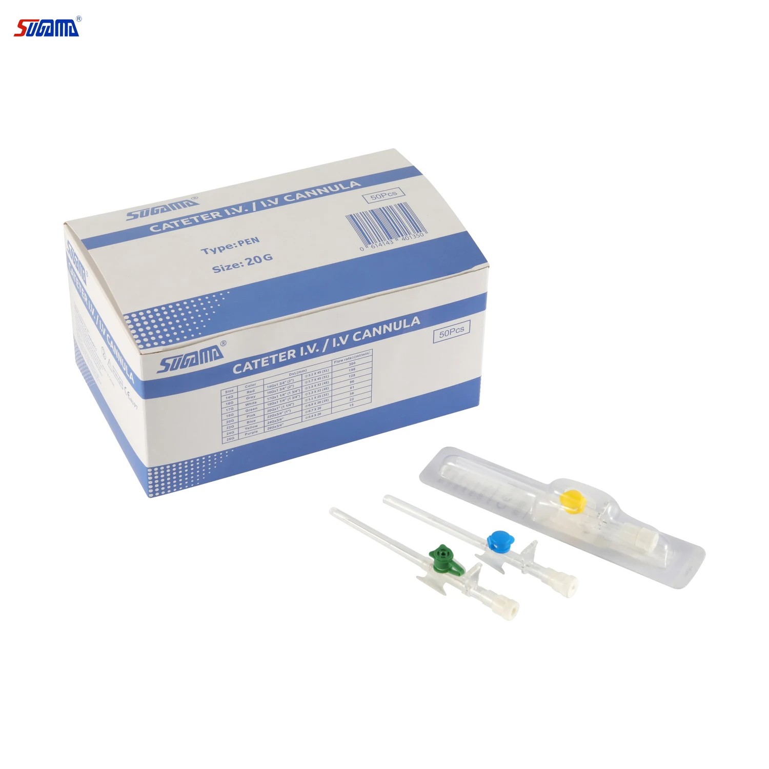 Медицинский L50-150mm angiocath Характеристическая вязкость полимера канюля с мягкими стерильными адгезивными катетер фиксация
