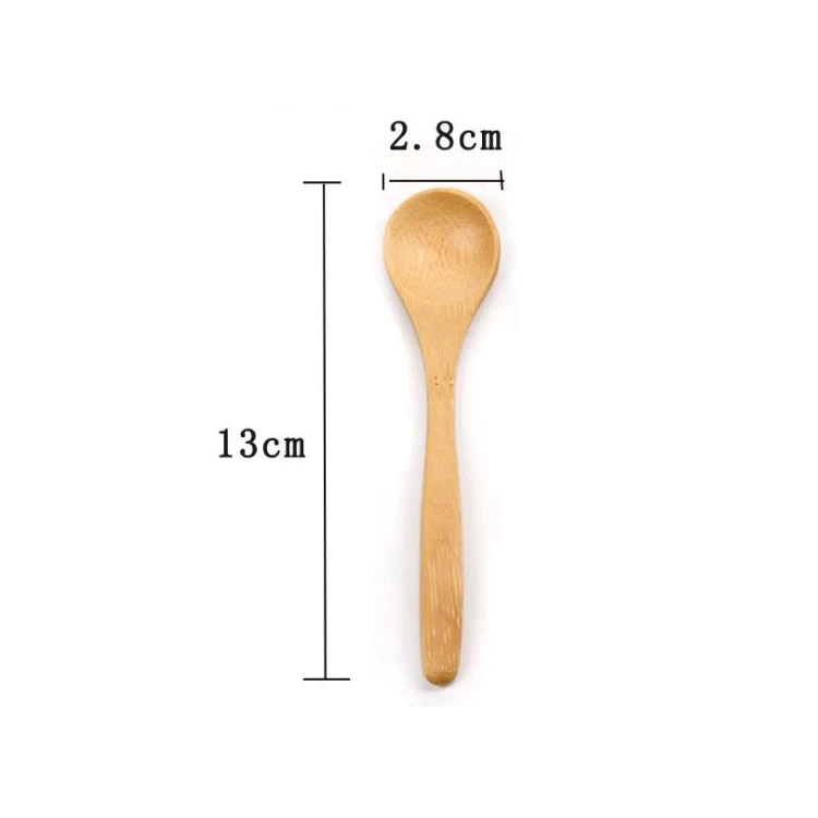 Natural Wood Bamboo Scoop Kitchen Spice Tea Honey Coffee Tools Soup Tea Personalized Bamboo Spoon