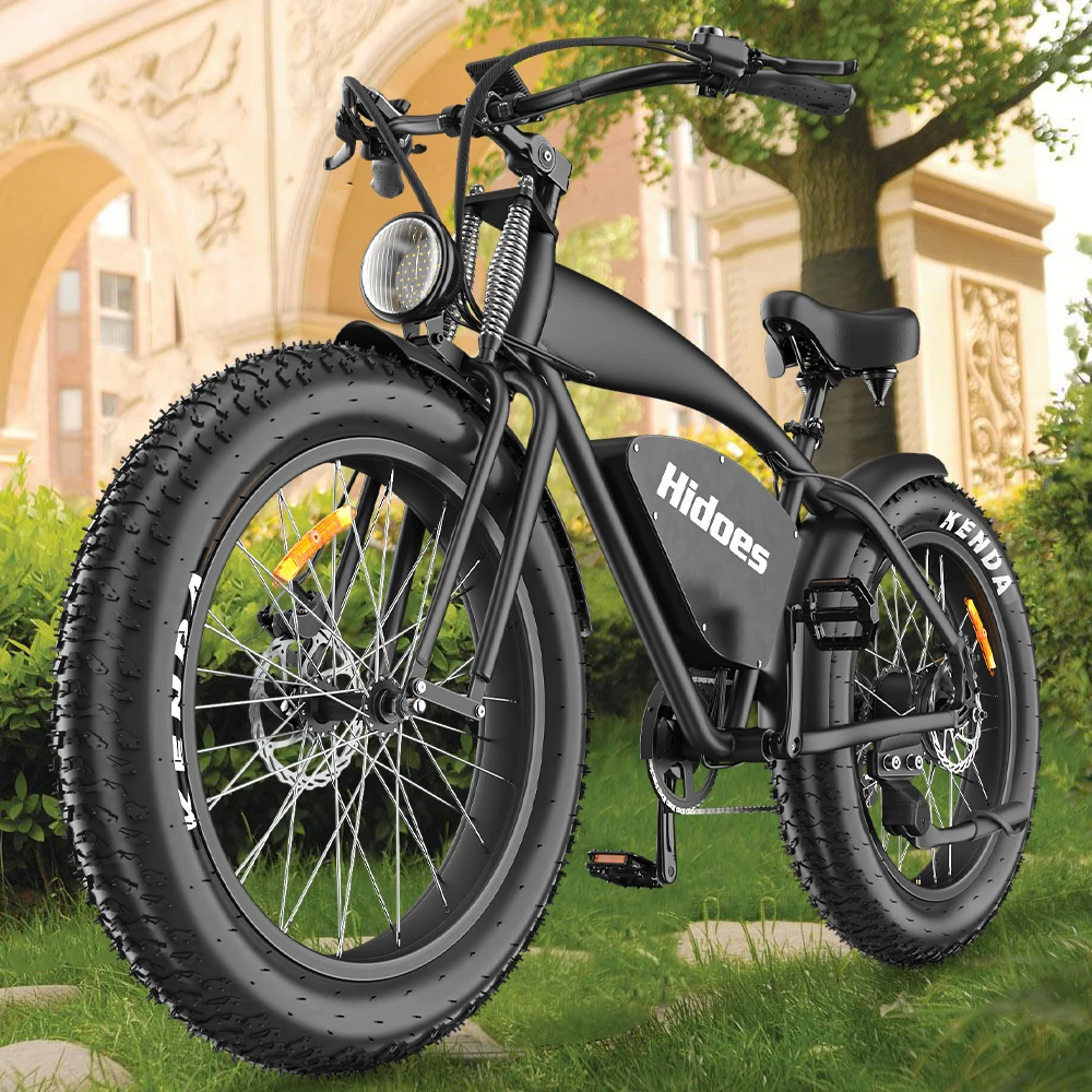 Beach Mountain City Road Battery Assisted Bikes Hidoes B3 Urban 48V 1200W 26 Wheel Size Chopper Bike