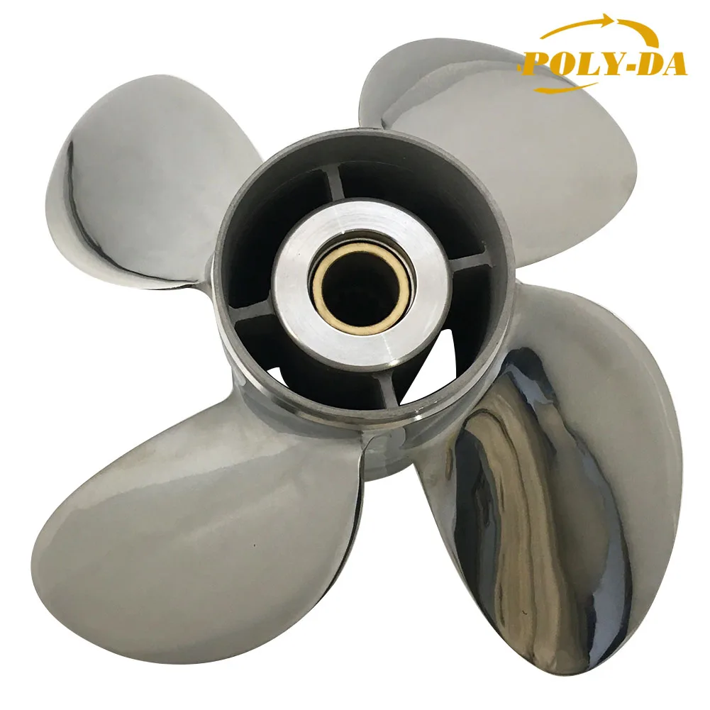 4 blades 50-130HP 13 X 19  STAINLESS STEEL boat OUTBOARD PROPELLER  marine propeller Suitable for YAMAHA  engine
