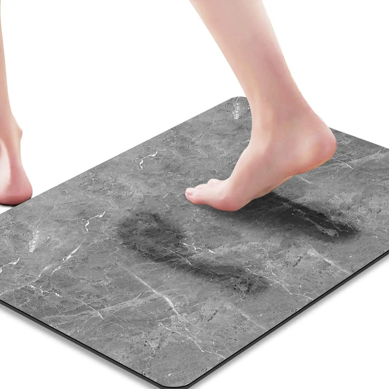 Hot Sale Anti Slip Print Soft Diatom Mat Fast Drying Super Absorbent Floor Bath Mat Bathroom Carpet