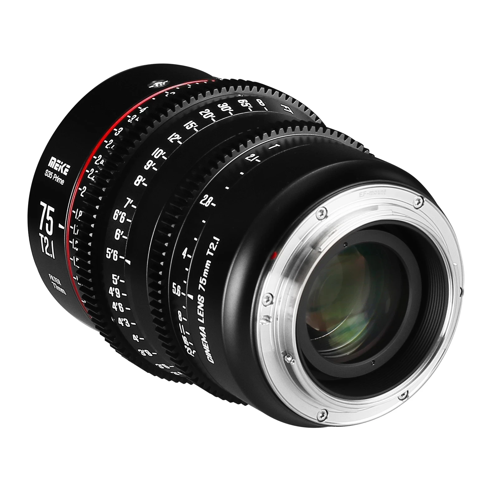 Meike Prime 75 мм T2.1 для Super 35 рамка кинокамеры система RED Komodo BMPCC6K Pro Z CAM S6 Sony